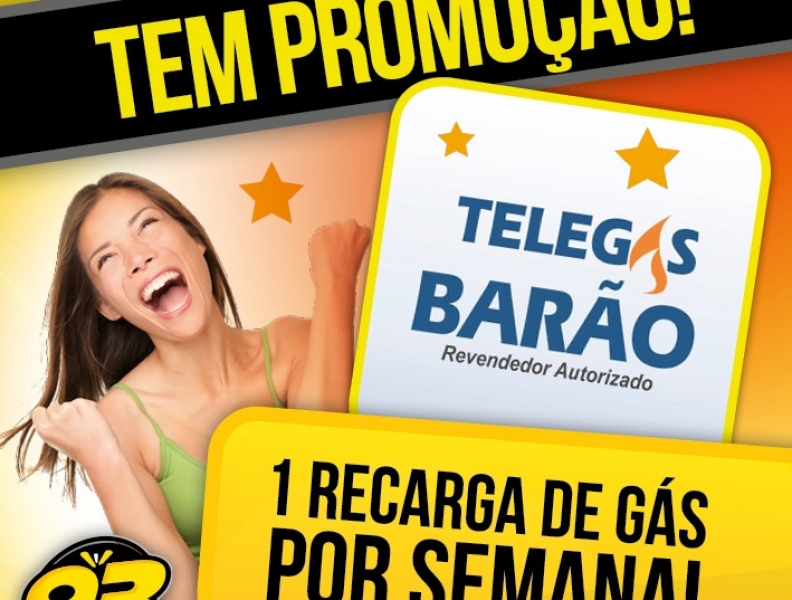 Promoção vale gás Telegás Barão